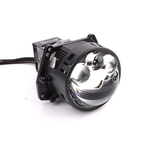 Prilight PL3Y-90M Lente de proyector láser triple de 3,0 pulgadas para faros delanteros LED de coche