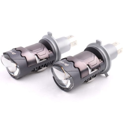 Prilight P17S Miniproyector de doble lente láser, 120 W, 14 000 lm, LED, para faros delanteros
