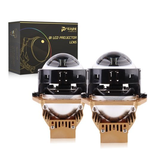 Prilight PL3-TRI40 Lente de proyector enrollable de 3,0 pulgadas, 95 W, 10 000 lm, faro LED para coche