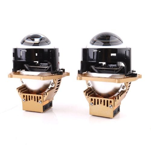 Prilight PL3-TRI40 Lente de proyector enrollable de 3,0 pulgadas, 95 W, 10 000 lm, faro LED para coche