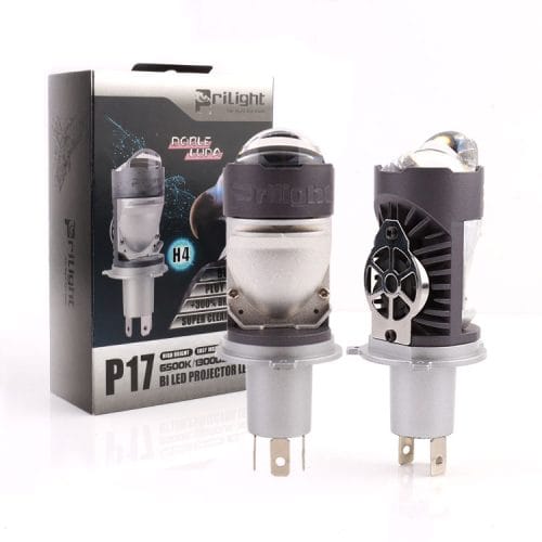 Prilight P17 Mini lente de proyector plegable 110W 13000LM Bombilla LED para faros delanteros de coche