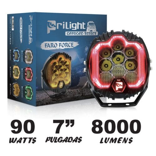 Prilight 7 Inch 90W 8000LM RDL Auto llevó luz off-road