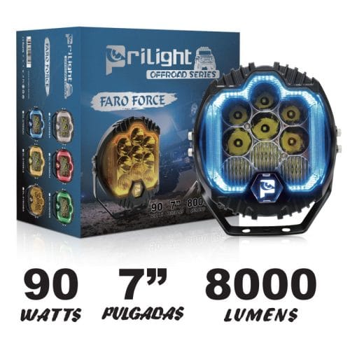 Prilight 7 Inch 90W 8000LM RDL Auto llevó luz off-road