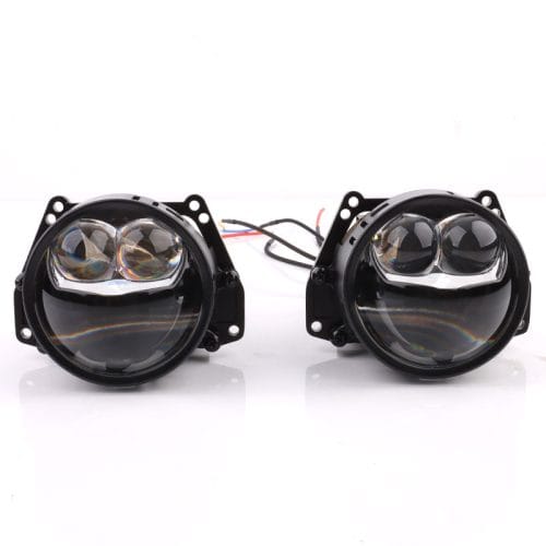 Prilight PL3Y-90P 95W Lente de proyector láser doble de 3,0 pulgadas para faros delanteros LED de coche
