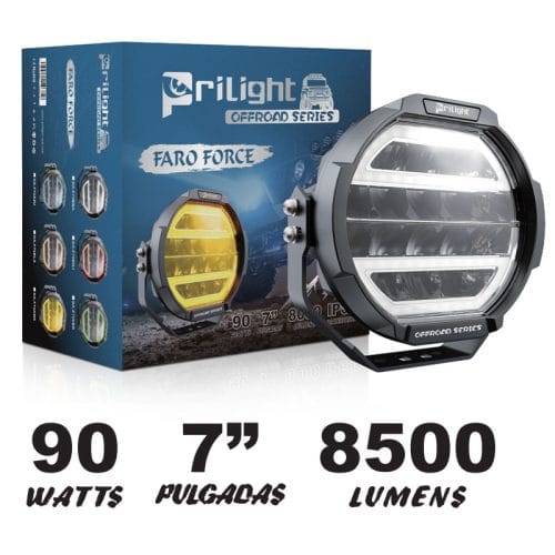 Prilight 7 Inch 90W 8500LM DRL El coche llevó todo terreno