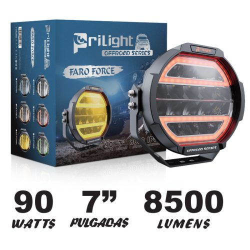 Prilight 7 Inch 90W 8500LM DRL El coche llevó todo terreno