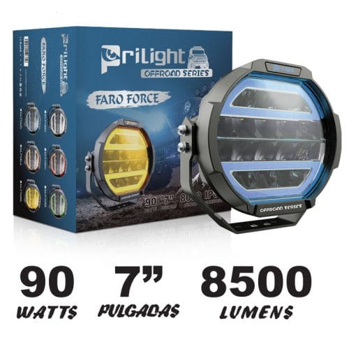 Prilight 7 Inch 90W 8500LM DRL El coche llevó todo terreno