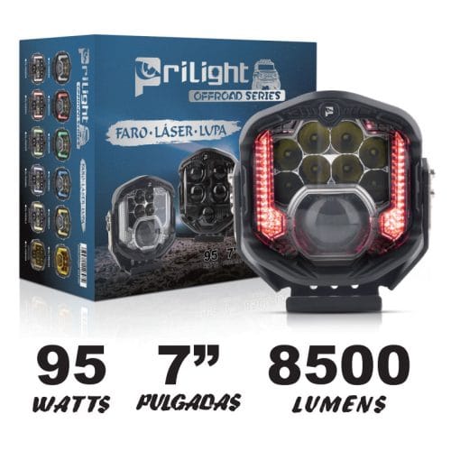 Prilight 7 Inch 95W 8500LM DRL Luz led offroad