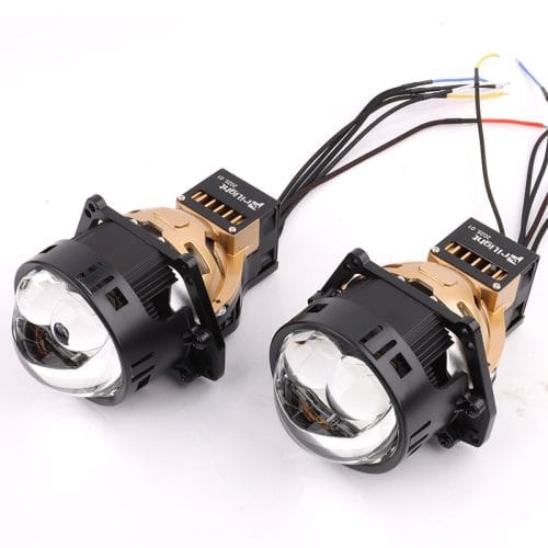 Prilight PL3Y-90P 95W Lente de proyector láser doble de 3,0 pulgadas para faros delanteros LED de coche