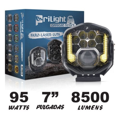 Prilight 7 Inch 95W 8500LM DRL Luz led offroad