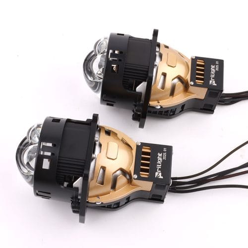 Prilight PL3Y-90P 95W Lente de proyector láser doble de 3,0 pulgadas para faros delanteros LED de coche