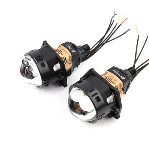 Prilight PL3W-50P Faro LED para coche con lente de proyector de 3 pulgadas y 85 W, doble láser sin pérdida