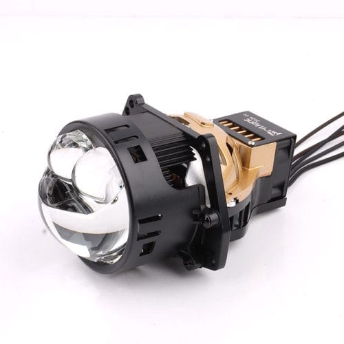 Prilight PL3Y-90P 95W Lente de proyector láser doble de 3,0 pulgadas para faros delanteros LED de coche