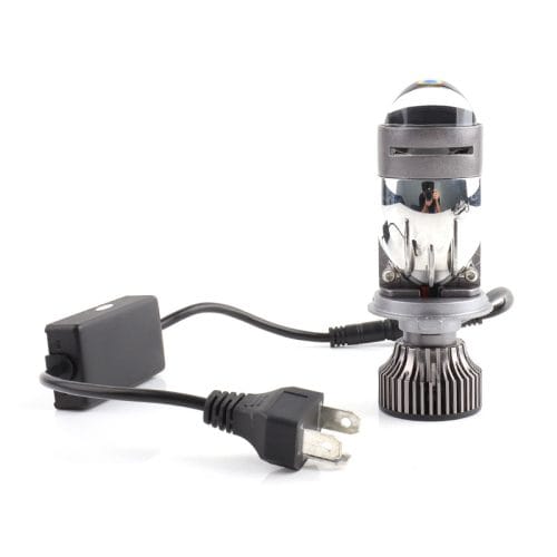 Prilight P14 Mini proyector de 140 W con bombilla LED para faros delanteros de coche