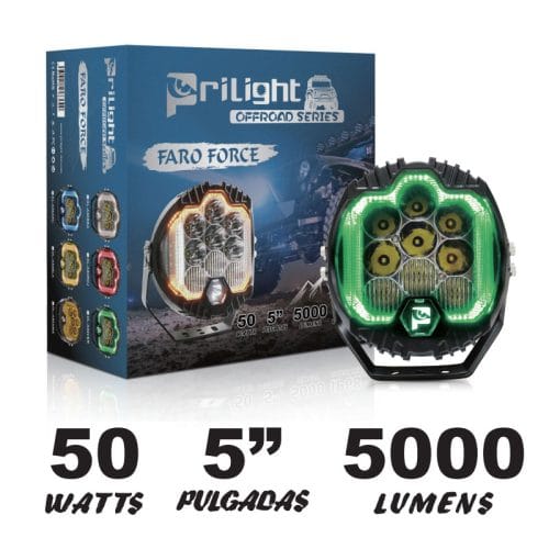 Prilight 5 Inch 50W 5000LM DRL Coche llevó luz off-road
