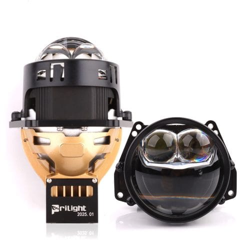 Prilight PL3Y-90P 95W Lente de proyector láser doble de 3,0 pulgadas para faros delanteros LED de coche