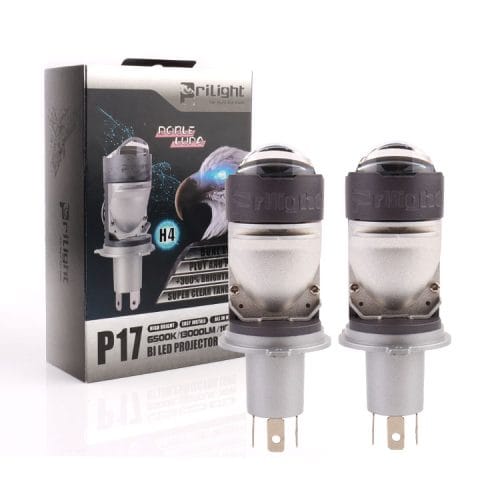 Prilight P17 Mini lente de proyector plegable 110W 13000LM Bombilla LED para faros delanteros de coche