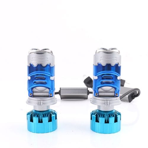 Prilight P18 Mini lente de proyector plegable 170W 18000LM Mini lente de proyector enrollable Bombilla LED para faros delanteros de coche