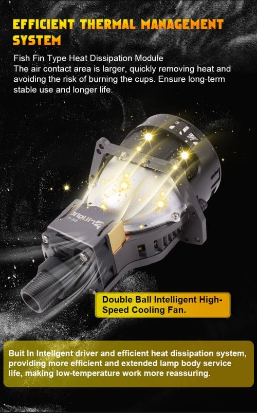 Prilight PL3W-60M 3 Inch50W/60W/95W Lente de proyector de doble bilis láser sin pérdida