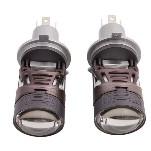 Bombilla LED Prilight P17 Pro 120 W, faro LED H4, 14 000 lm, lente de proyector mini Biled