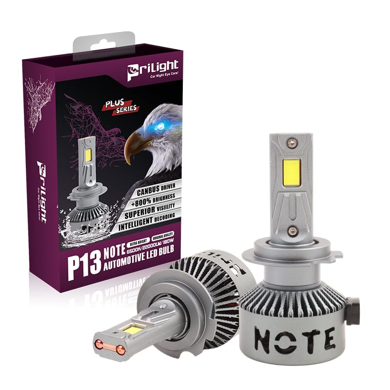 Prilight P13 Nota Bombilla LED de 180 W Faros LED H7 22000LM Accesorios para automóviles superbrillantes Faros LED
