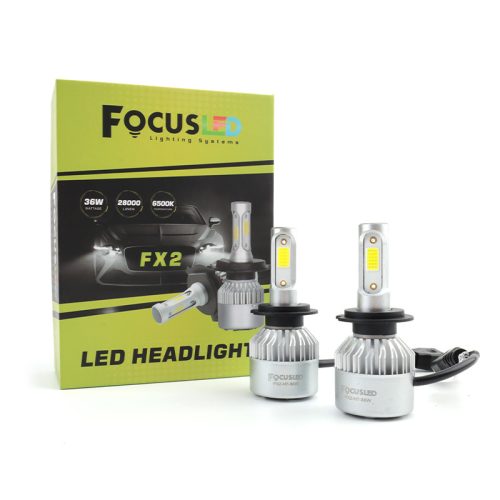 1 Faro LED FOCUS FX2 H7 para automóvil 36 W 28000 lúmenes superbrillante