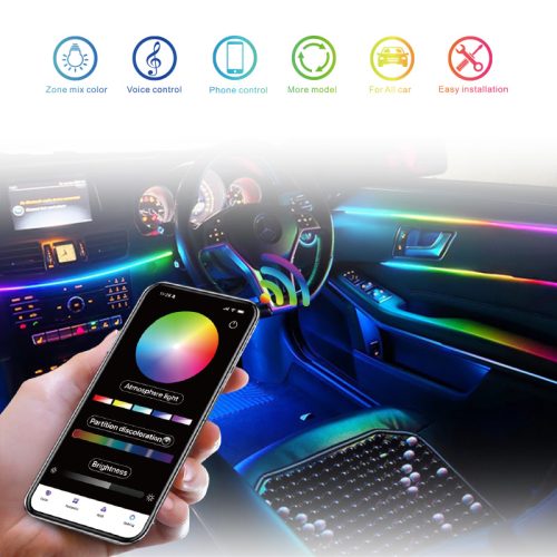 Prilight Multicolor Car Wheel Hub Light RGB APP Control remoto 15 pulgadas 17 pulgadas led iluminación decorativa led HUB luz de la rueda