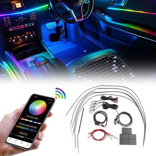 Prilight Multicolor Car Wheel Hub Light RGB APP Control remoto 15 pulgadas 17 pulgadas led iluminación decorativa led HUB luz de la rueda