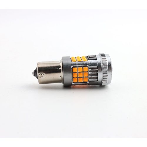 Bombilla LED 1156 BA15S Amarilla 3000K para Intermitente y Luz de Señal 12V