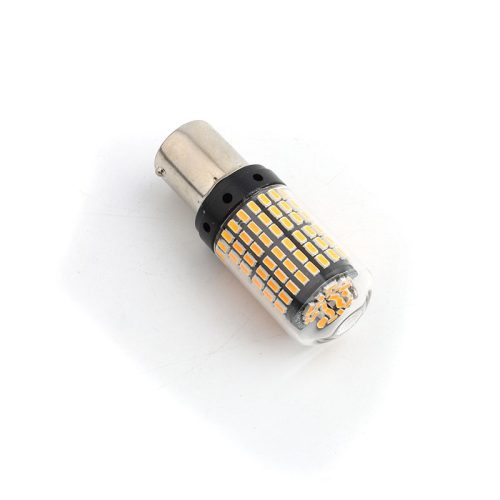 Bombilla BA15S LED 1156 Ámbar para Señalización y Luz de Giro, Reemplazo Universal 12V