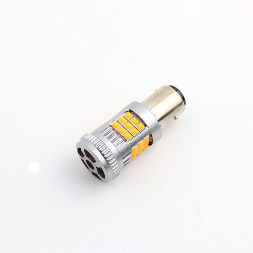 Bombilla LED 1157 BAY15D Amarilla 3000K para Luz de Posición y Freno 12V