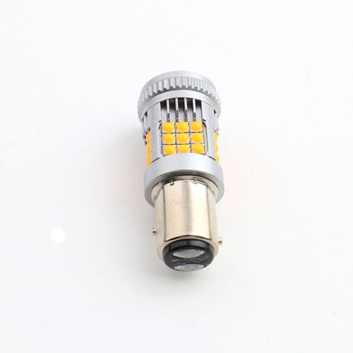 Bombilla LED 1157 BAY15D Amarilla 3000K para Luz de Posición y Freno 12V