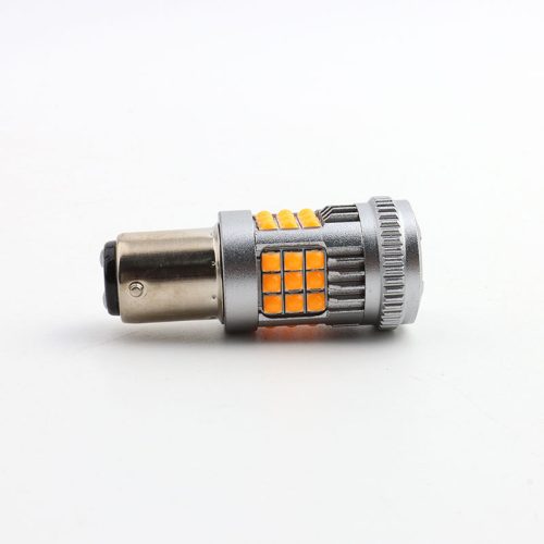 Bombilla LED 1157 BAY15D Amarilla 3000K para Luz de Posición y Freno 12V
