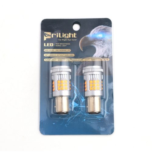 LED1204-1157AMB Bombilla LED 1157 BAY15D Amarilla 3000K para Luz de Posición y Freno 12V