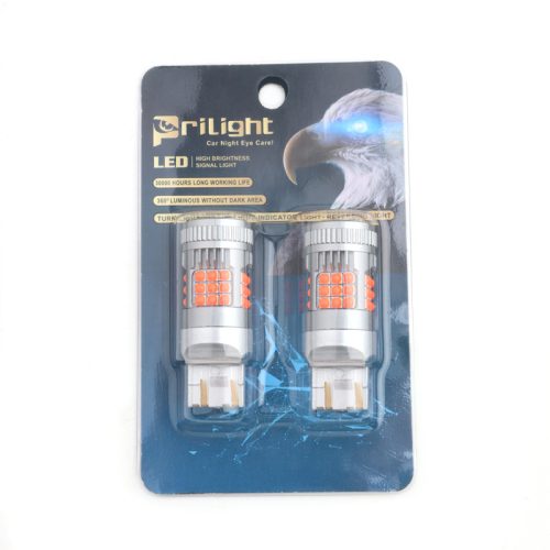 LED1204-7443ROJ Lámpara LED 7443 Roja para Luz Trasera y Freno de Automóvil Reemplazo Plug & Play 12V