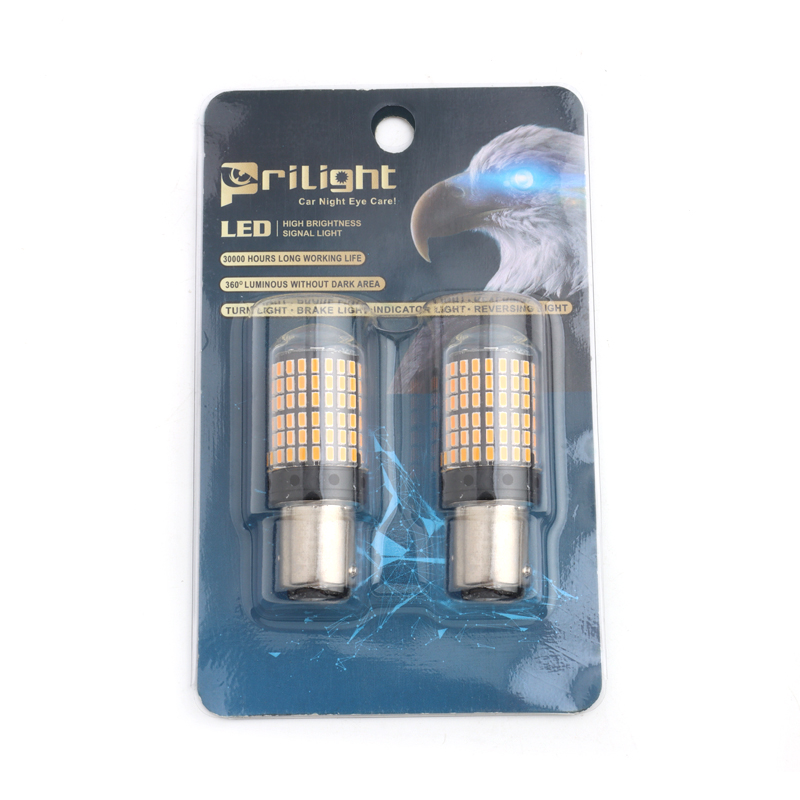 Luz LED 1157 BAY15D Ámbar para Intermitente y Señalización Alto Brillo para Automóviles 12V