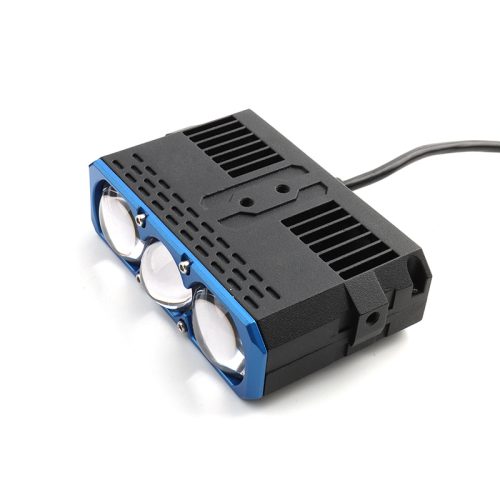 Luz LED de triple lente para parrilla 100W proyector LED de luz alta, luz de conducción foco auxiliar de 6000K